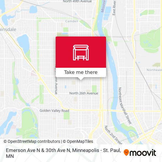 Mapa de Emerson Ave N & 30th Ave N