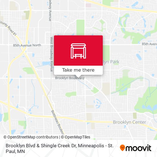 Brooklyn Blvd & Shingle Creek Dr map