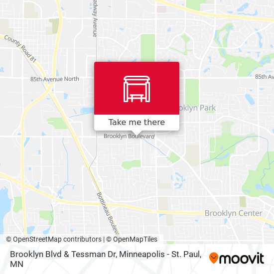 Brooklyn Blvd & Tessman Dr map