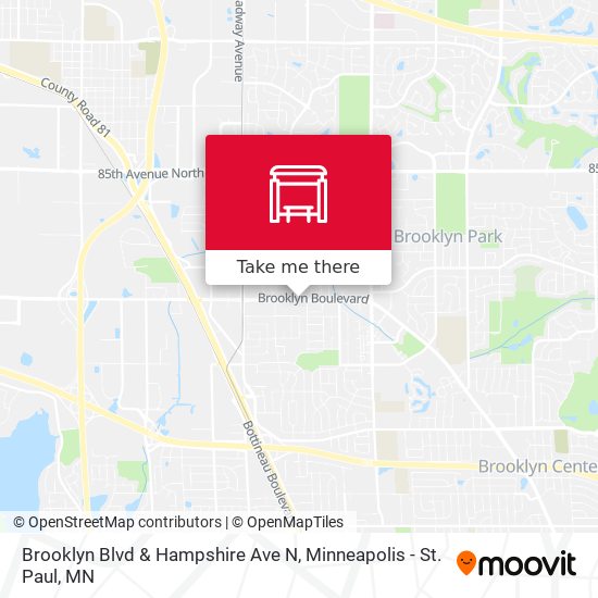Mapa de Brooklyn Blvd & Hampshire Ave N