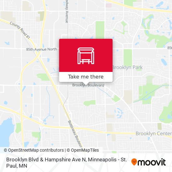 Mapa de Brooklyn Blvd & Hampshire Ave N