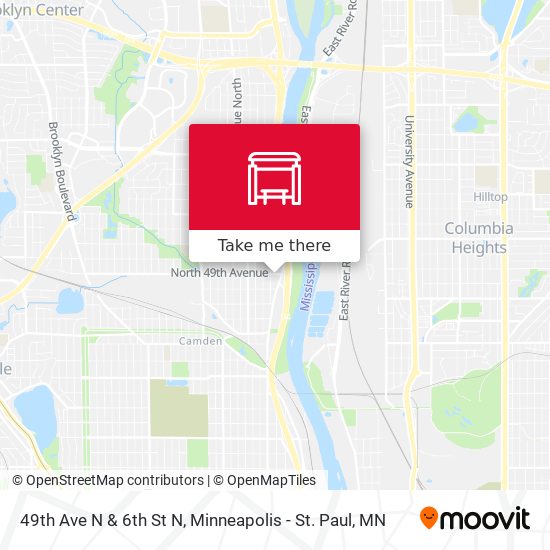 49th Ave N & 6th St N map