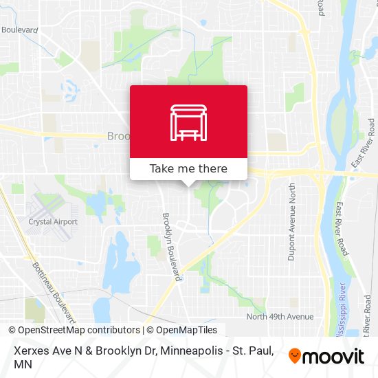 Xerxes Ave N & Brooklyn Dr map