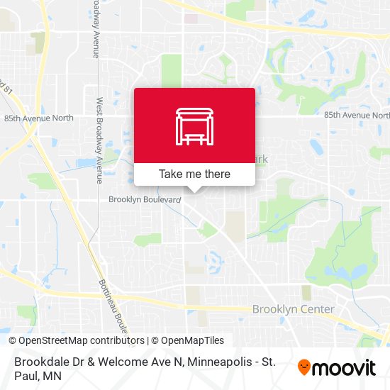 Brookdale Dr & Welcome Ave N map