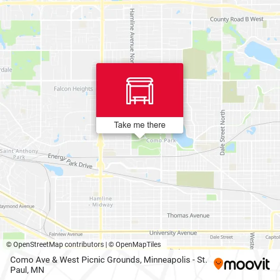 Mapa de Como Ave & West Picnic Grounds