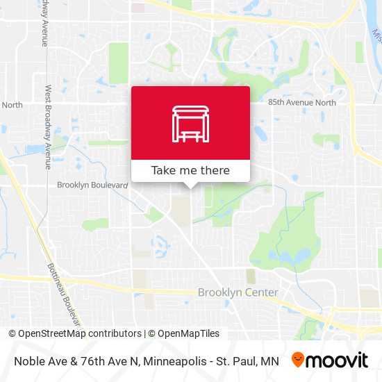 Noble Ave & 76th Ave N map