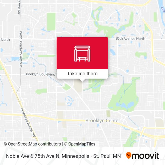 Noble Ave & 75th Ave N map