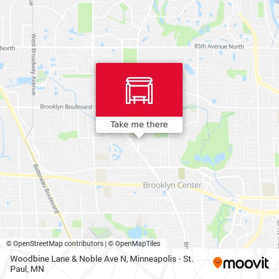 Mapa de Woodbine Lane & Noble Ave N