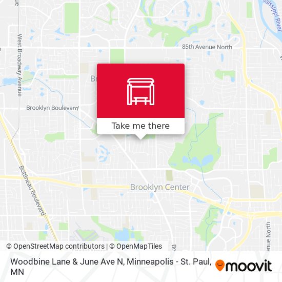 Mapa de Woodbine Lane & June Ave N