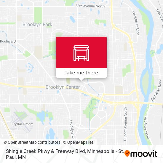 Shingle Creek Pkwy & Freeway Blvd map