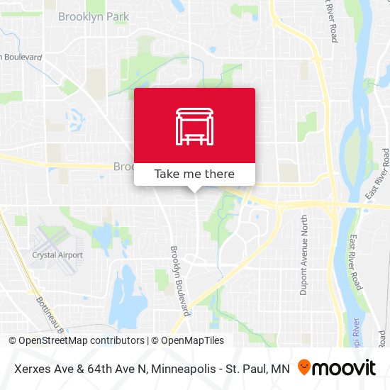 Xerxes Ave & 64th Ave N map