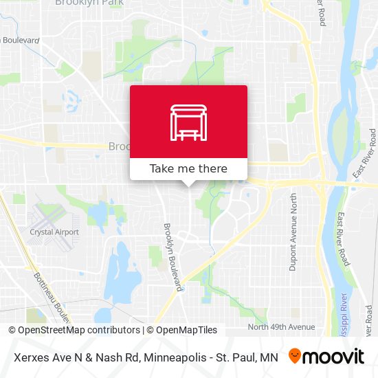 Xerxes Ave N & Nash Rd map