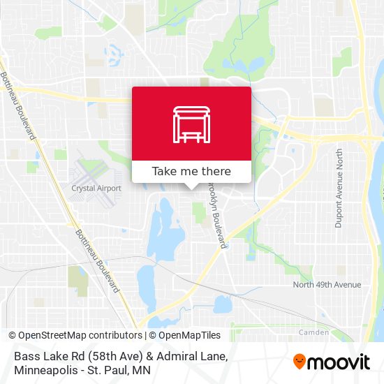 Bass Lake Rd (58th Ave) & Admiral Lane map