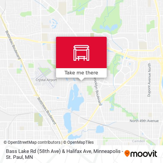 Mapa de Bass Lake Rd (58th Ave) & Halifax Ave