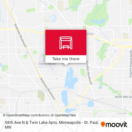 58th Ave N & Twin Lake Apts map