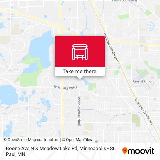 Boone Ave N & Meadow Lake Rd map