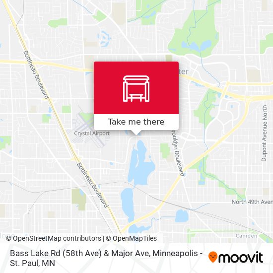 Bass Lake Rd (58th Ave) & Major Ave map