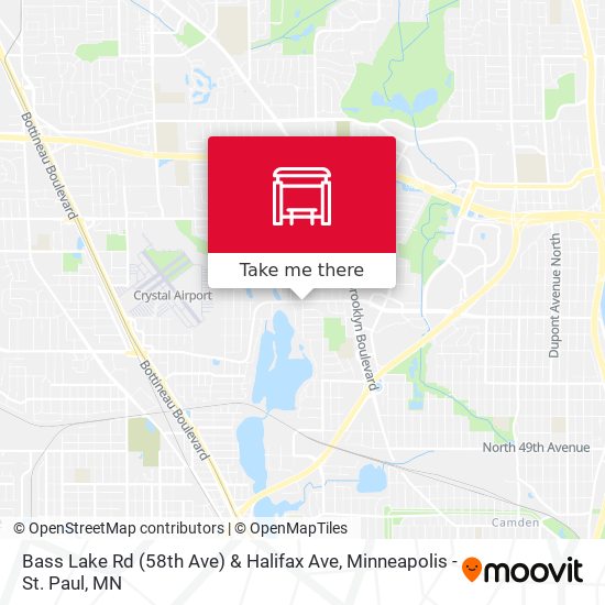 Bass Lake Rd (58th Ave) & Halifax Ave map