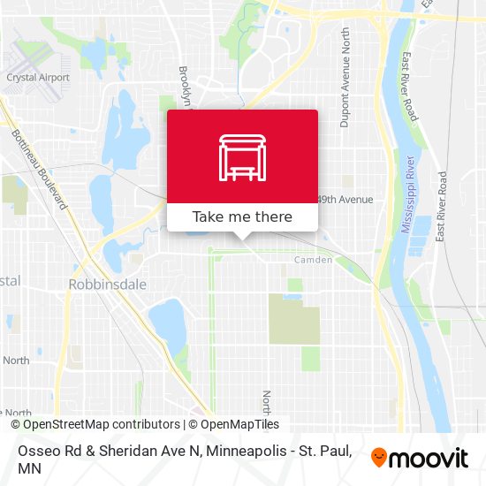 Osseo Rd & Sheridan Ave N map