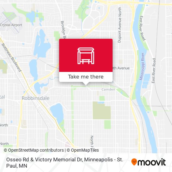 Osseo Rd & Victory Memorial Dr map