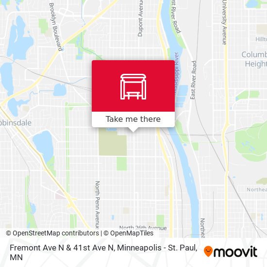 Fremont Ave N & 41st Ave N map