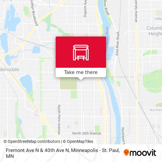 Fremont Ave N & 40th Ave N map