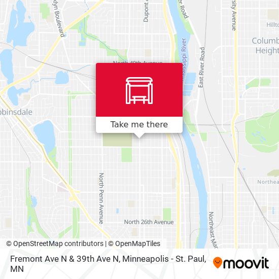 Mapa de Fremont Ave N & 39th Ave N