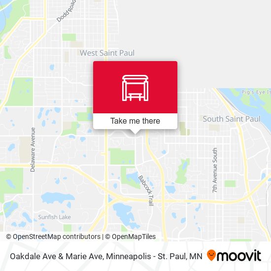 Oakdale Ave & Marie Ave map