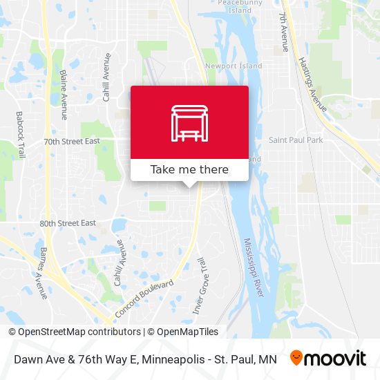 Dawn Ave & 76th Way E map