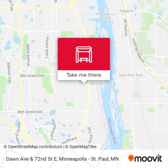 Dawn Ave & 72nd St E map