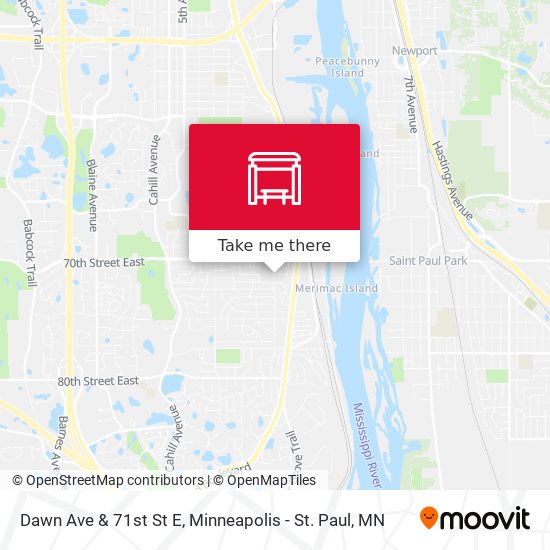 Dawn Ave & 71st St E map