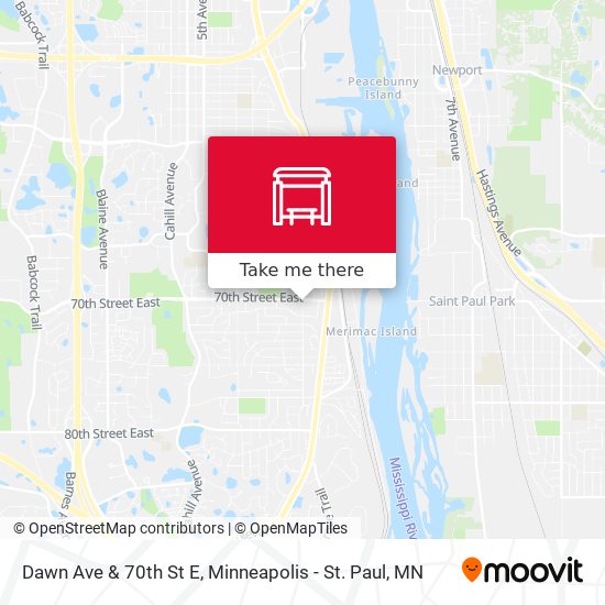 Mapa de Dawn Ave & 70th St E