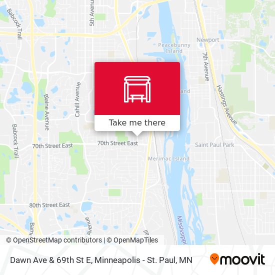 Mapa de Dawn Ave & 69th St E