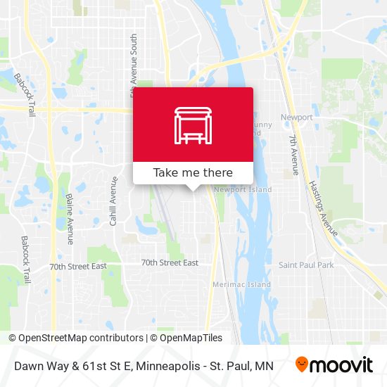 Dawn Way & 61st St E map
