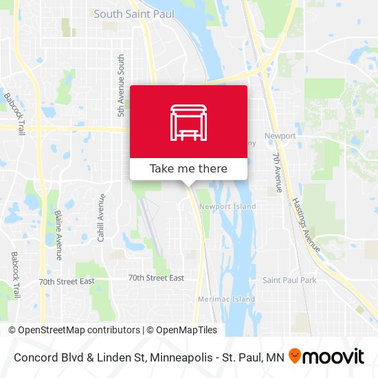 Concord Blvd & Linden St map