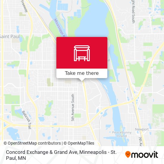 Concord Exchange & Grand Ave map