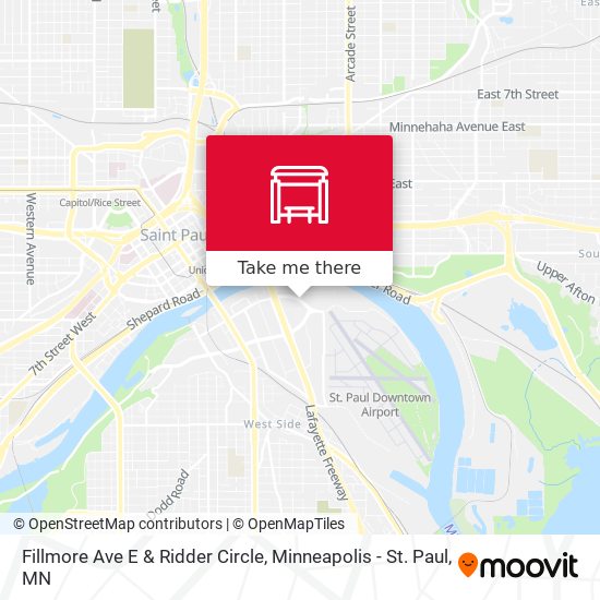 Fillmore Ave E & Ridder Circle map
