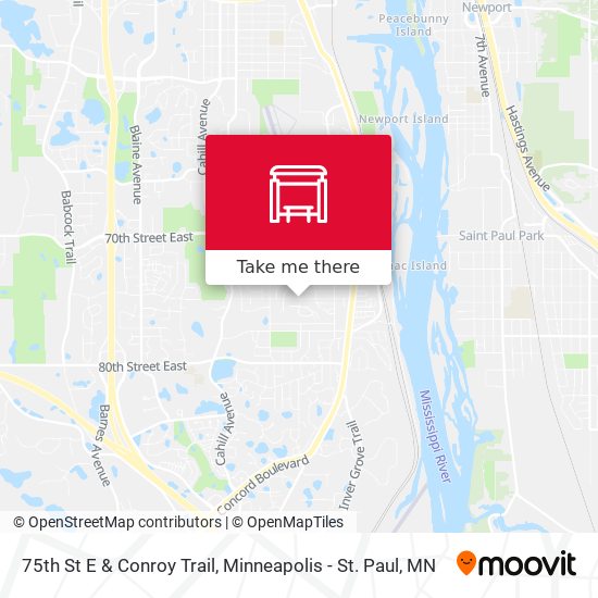 Mapa de 75th St E & Conroy Trail