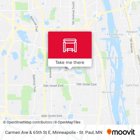 Mapa de Carmen Ave & 65th St E