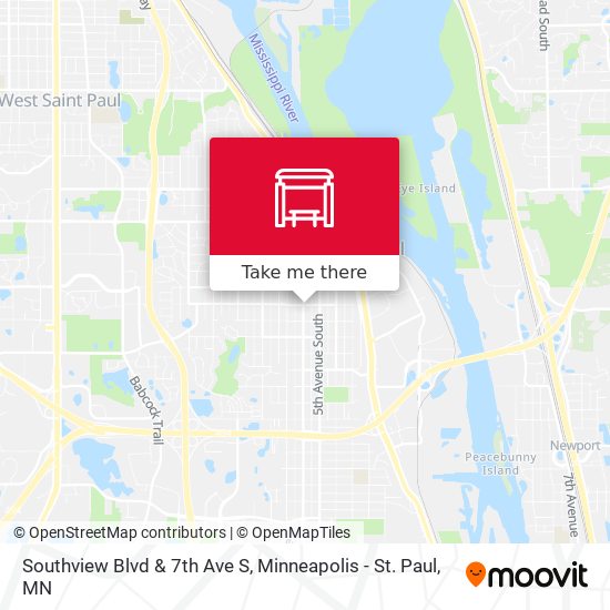Southview Blvd & 7th Ave S map
