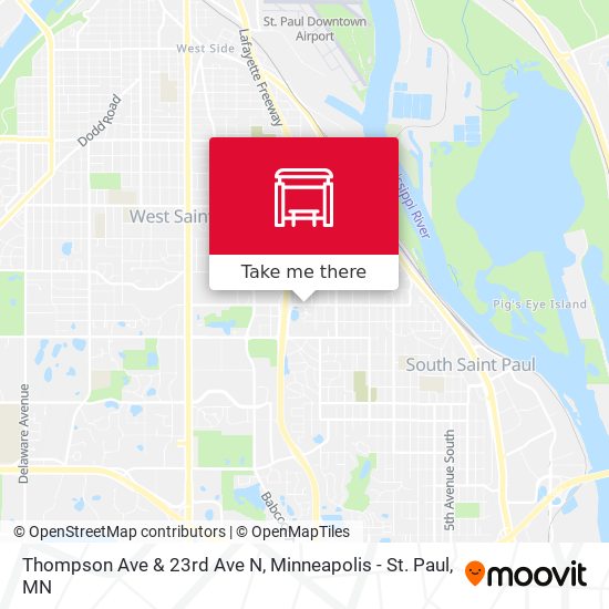 Mapa de Thompson Ave & 23rd Ave N