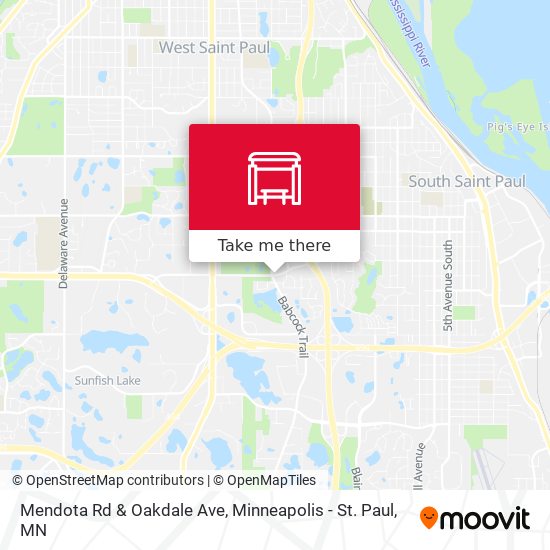 Mendota Rd & Oakdale Ave map
