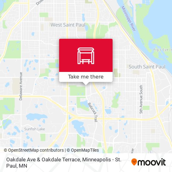 Oakdale Ave & Oakdale Terrace map