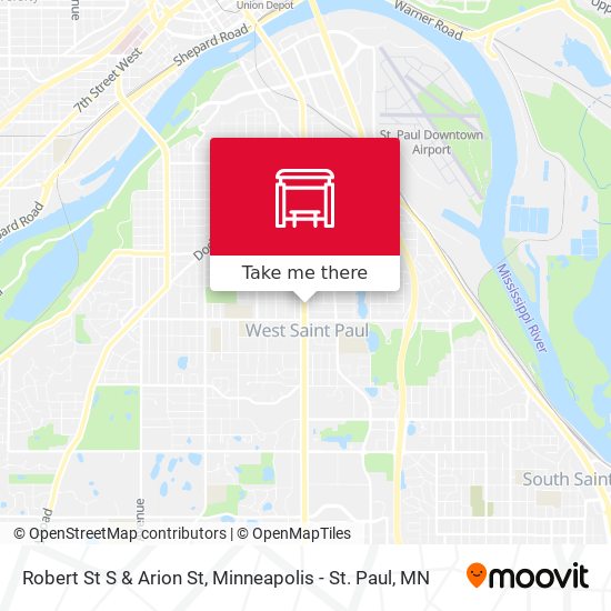 Robert St S & Arion St map