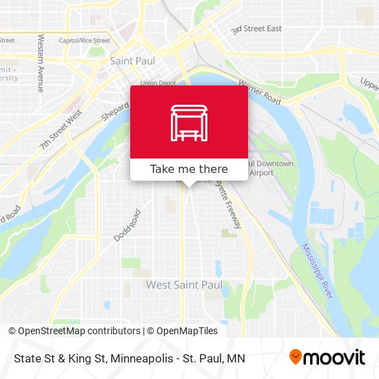 State St & King St map