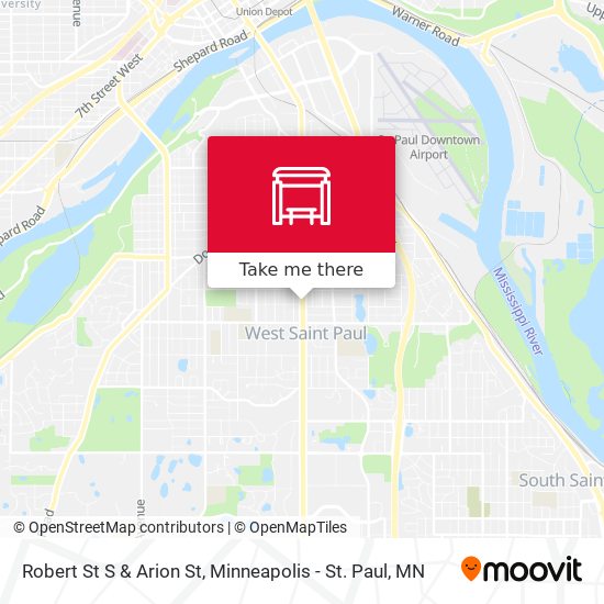 Robert St S & Arion St map