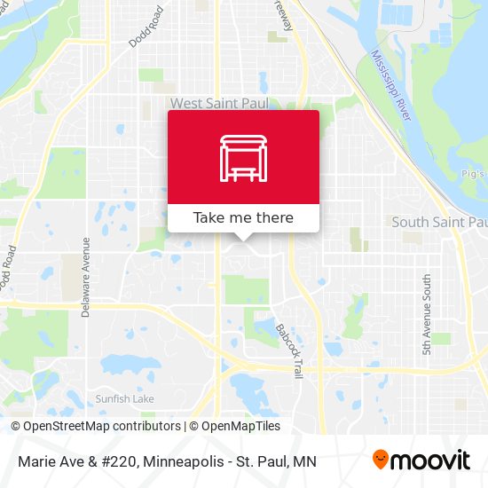 Marie Ave & #220 map