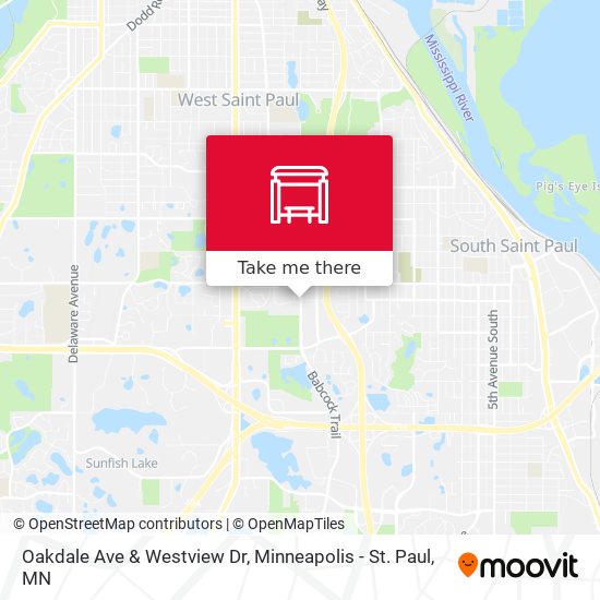 Oakdale Ave & Westview Dr map