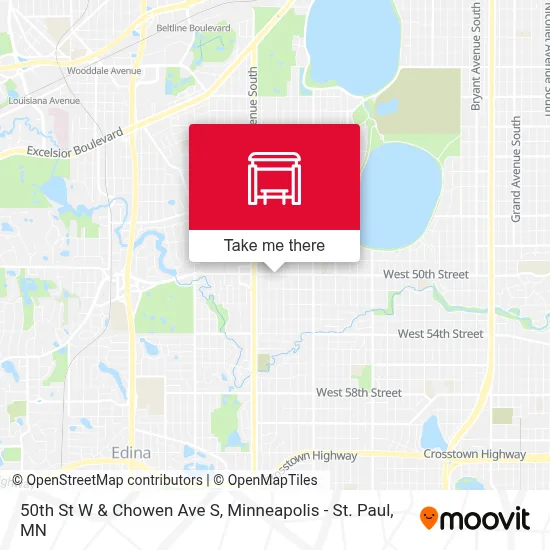 50th St W & Chowen Ave S map