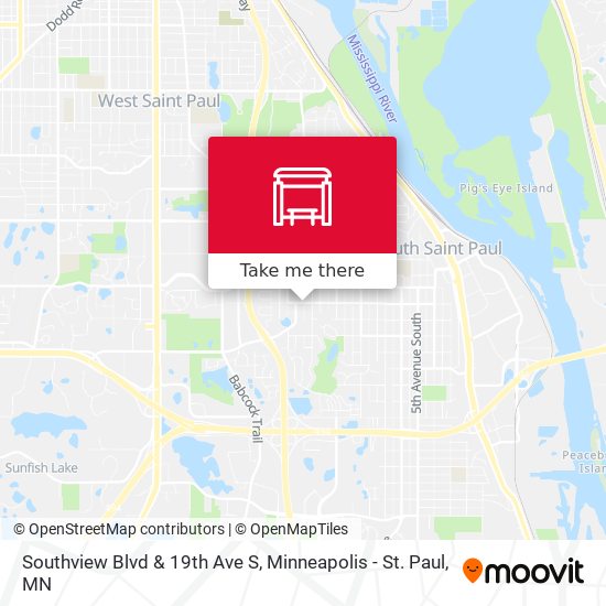 Southview Blvd & 19th Ave S map